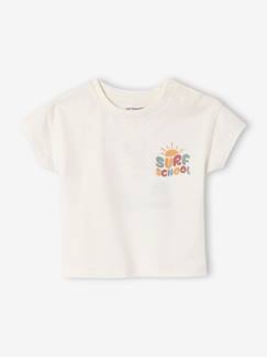 Bébé-T-shirt, sous-pull-T-shirt grand motif dos bébé pressions épaule