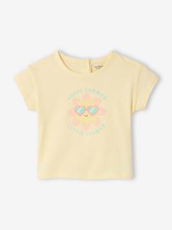 Baby-T-shirt, coltrui-T-shirt voor baby's met biologisch katoenen print 