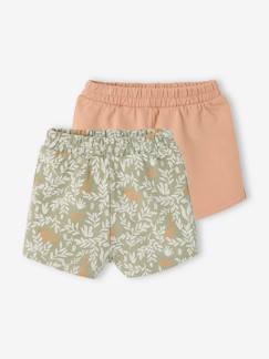 Baby-Set van 2 geboorteshorts van lichte fleece