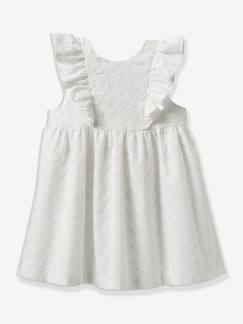 Baby-Geborduurde jurk Sarah meisje - cortège Plume - CYRILLUS