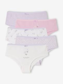 -Lot de 5 shorties fille flowers