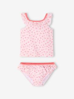 -Maillot de bain 2 pièces bébé fille avec couche intégrée
