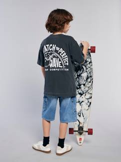 -T-shirt motif devant/dos effet délavé JONEN