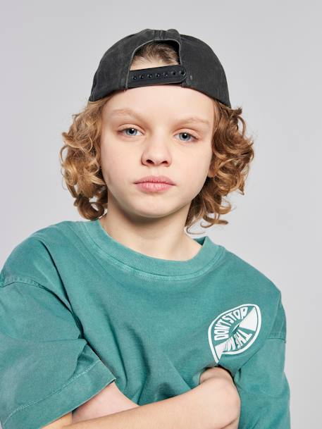 Garçon-T-shirt motif devant/dos effet délavé JONEN