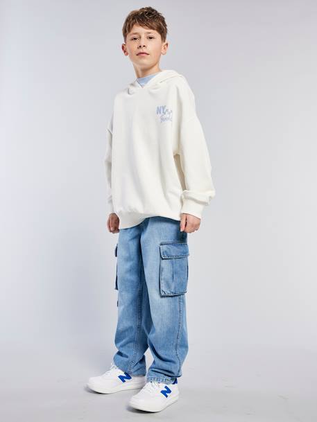 Garçon-Pantalon denim loose battle garçon