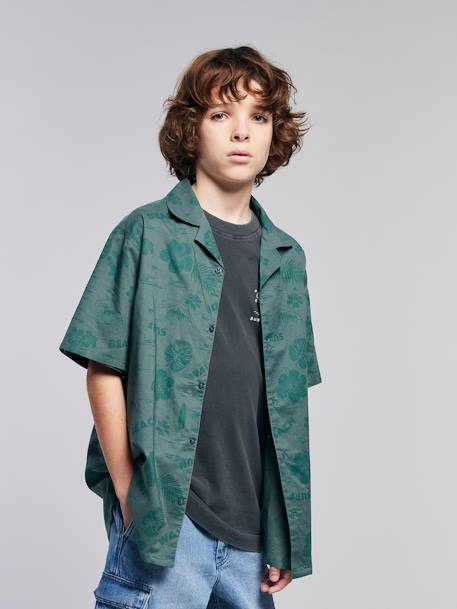 Garçon-Chemise Hawaï en popeline garçon