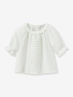 Meisje-Blouse van Engels borduurwerk in katoenen gaas CYRILLUS