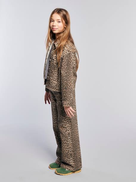 Fille-Veste léopard oversize JONEN