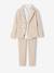 Ensemble céremonie chemise col Mao, veste et pantalon garçon beige+bleu ciel+vert d'eau - vertbaudet enfant 