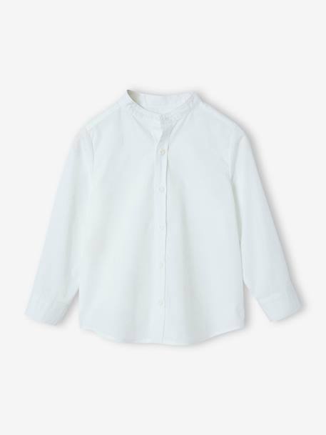 Ensemble céremonie chemise col Mao, veste et pantalon garçon beige+bleu ciel+vert d'eau - vertbaudet enfant 