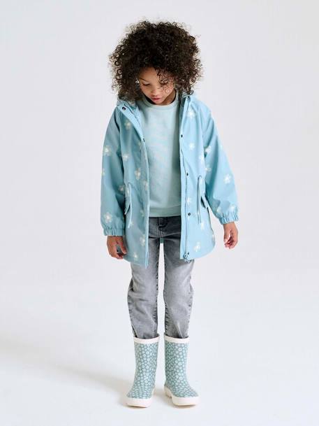 Fille-Manteau, veste-Ciré à capuche motifs magiques fille