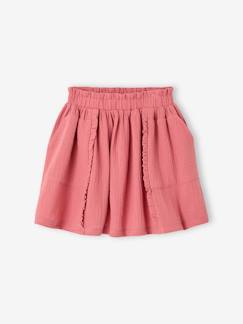 -Jupe en gaze de coton