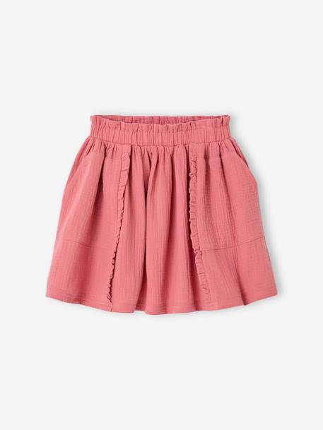 Fille-Jupe-Jupe en gaze de coton