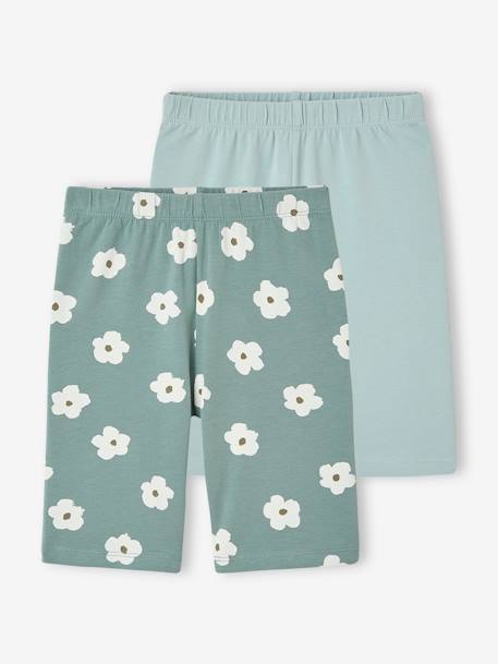 Fille-Legging-Lot 2 cyclistes fille