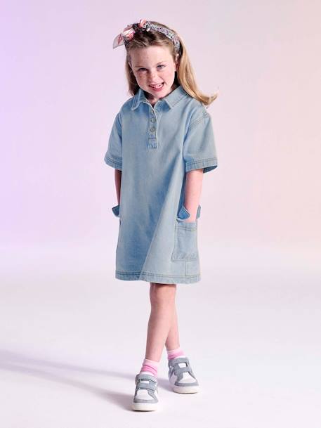 Robe en jean fille  - vertbaudet enfant