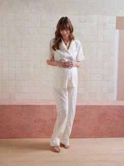 Vêtements de grossesse-Pyjama, homewear-Ensemble 2 pièces pyjama imprimé coeurs Before and After