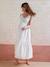 Robe fines bretelles gaze de coton grossesse et allaitement blanc+Bleu - vertbaudet enfant 