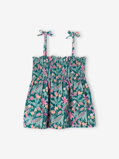 Fille-Débardeur à smocks imprimé fille
