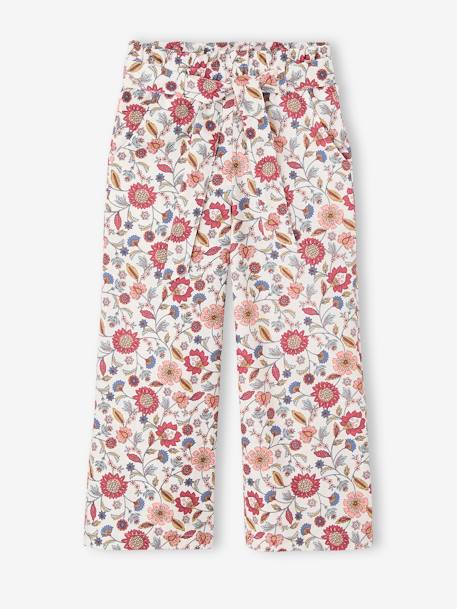 Fille-Pantalon large Imprimé fleurs fille