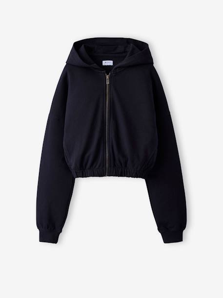 Fille-Sweat cropped zippé à capuche fille JONEN