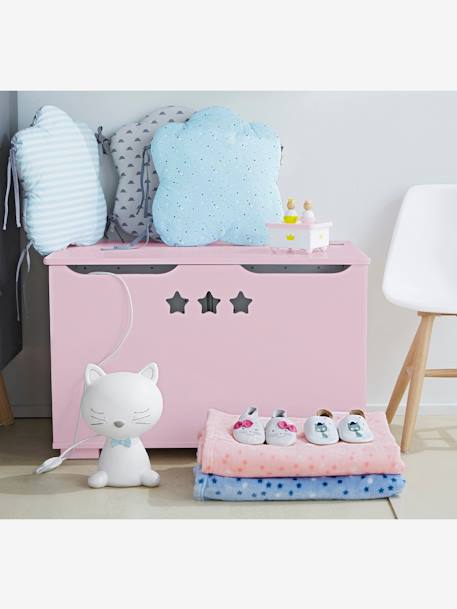 Opbergkoffer Sirius LICHTGRIJS+ROZE+WIT - vertbaudet enfant 