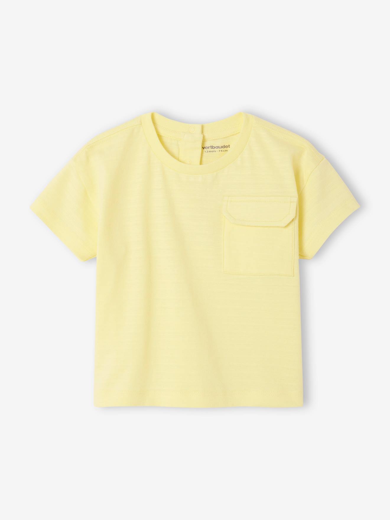 Vertbaudet T-shirt Baby Met Korte Mouwen Fluoriserend Geel