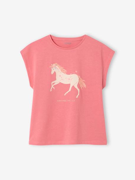 Fille-Tee-shirt motif animalier fille