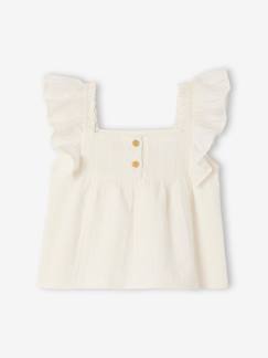 Bébé-Chemise, blouse-Blouse épaules volantées bébé