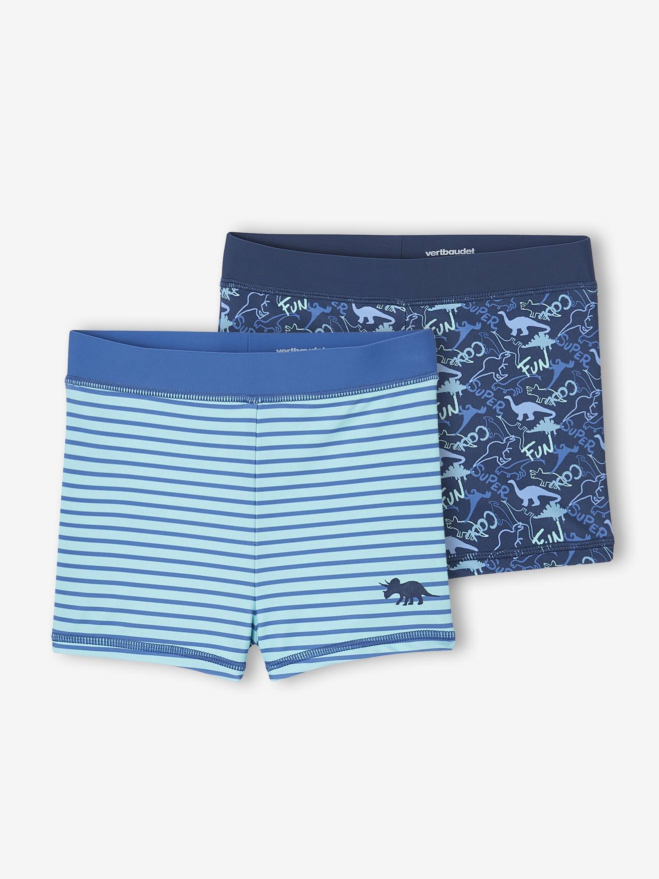 Vertbaudet Lot 2 Boxers Bad Jongen Turquoiseblauw