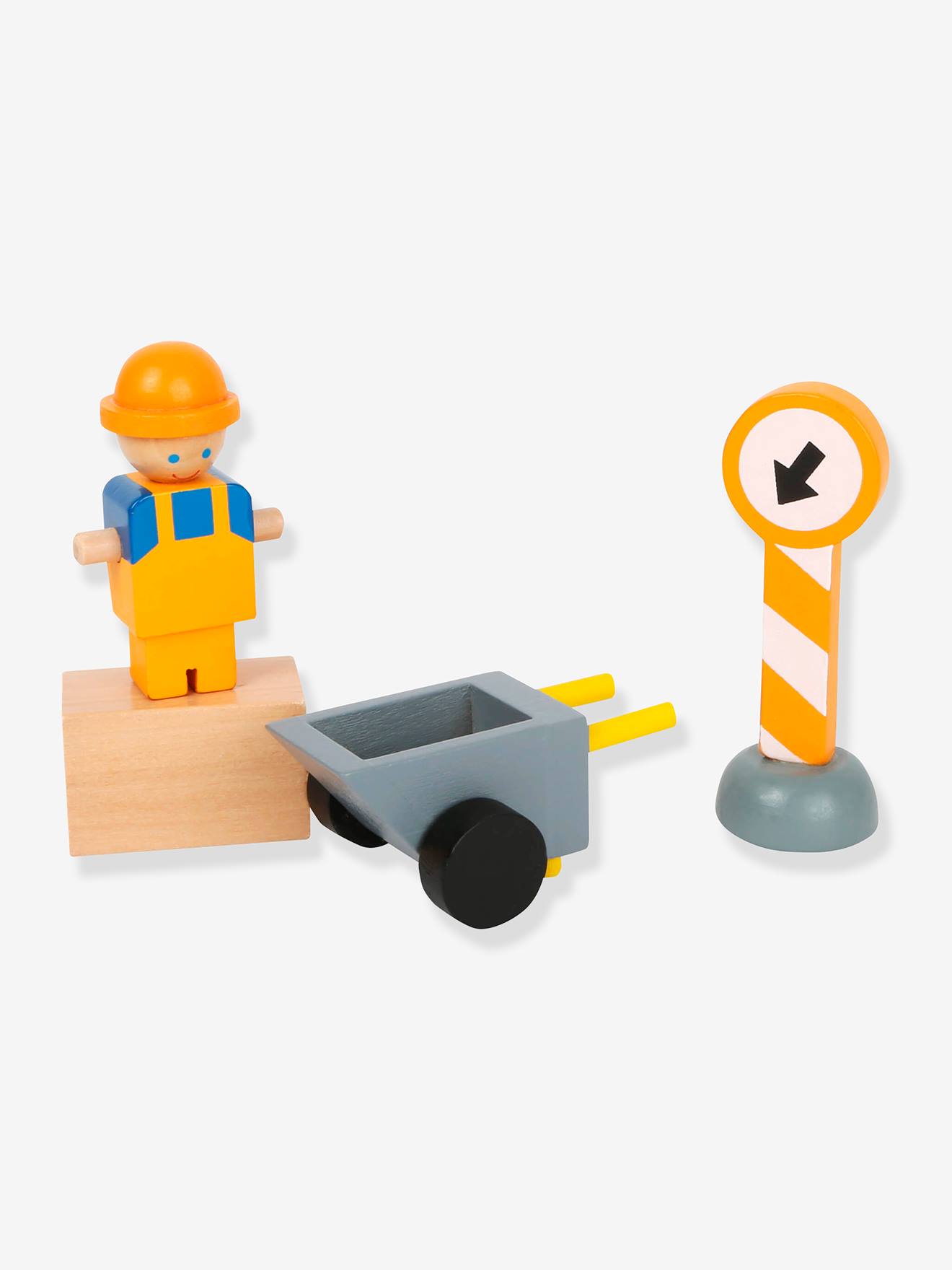 Grande Grue En Bois VERTBAUDET - Jouet De Construction Avec Poulie Et Transpalette - 67 Cm De Haut - Dès 3 Ans