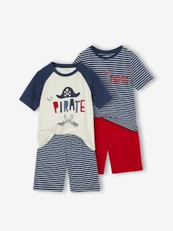 Garçon-Pyjama, surpyjama-Lot 2 pyjashorts pirate