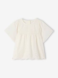 Bébé-Chemise, blouse-Blouse en broderie anglaise bébé