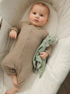 Bébé-Salopette, combinaison-Combinaison naissance en laine et cachemire personnalisable