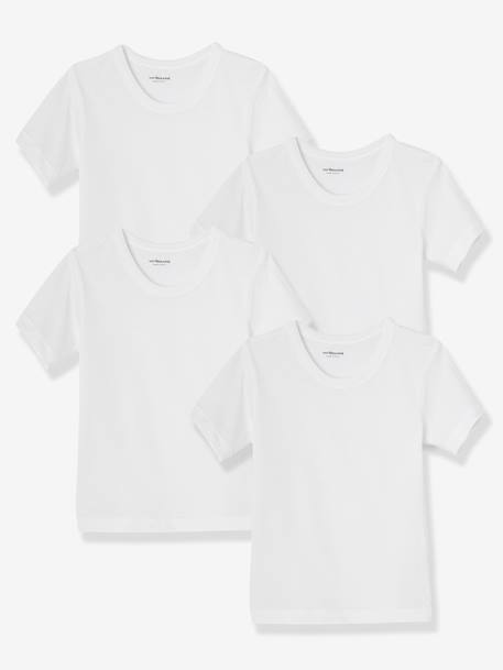 Garçon-Lot de 4 T-shirts maillot de corps BASICS