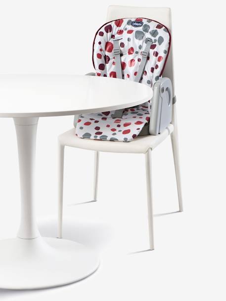 Chaise haute évolutive CHICCO Polly Progres5 Gris+Imprimé rouge - vertbaudet enfant 
