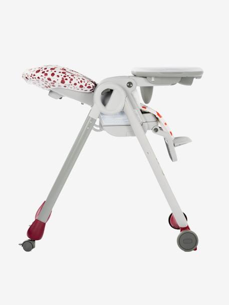 Chaise haute évolutive CHICCO Polly Progres5 Gris+Imprimé rouge - vertbaudet enfant 