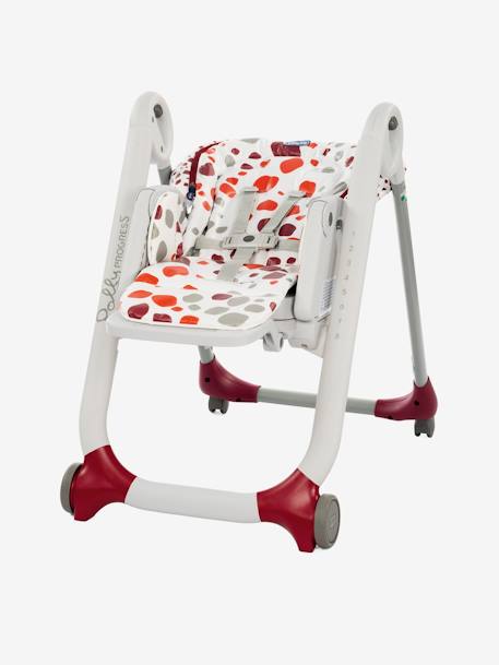 Hoge meegroeistoel Polly Progres5 van CHICCO Grijze opdruk+Rode opdruk - vertbaudet enfant 