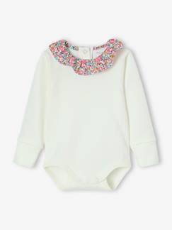 Body bébé fille évolutif col en tissu Liberty personnalisable  - vertbaudet enfant