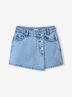 -Jupe short en jean asymétrique fille JONEN