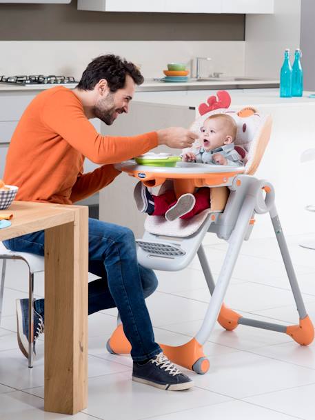Kinderstoel van CHICCO Polly2Start Lichtgrijs - vertbaudet enfant 
