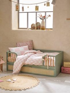 Lit enfant 70x140 cm avec tiroir en cannage LIGNE POESIE  - vertbaudet enfant