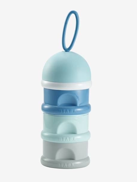 Doseerdozen voor melkpoeder van BEABA Aquablauw/hemelsblauw/grijs+Wit/poederroze/lichtgrijs - vertbaudet enfant 