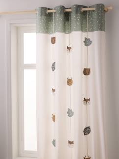 -Slingergordijn met oogjes GREEN FOREST