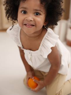 Baby-Babyblouse van katoenvoile