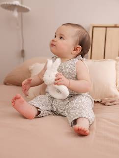 -Combinaison bébé naissance brodée en gaze de coton