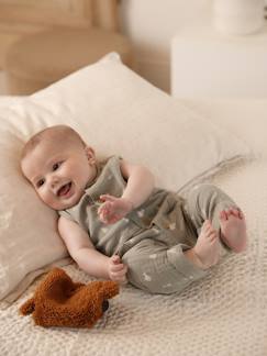Bébé-Salopette, combinaison-Combinaison en gaze de coton naissance