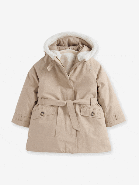Fille-Manteau, veste-Parka à capuche 3 en1 fille
