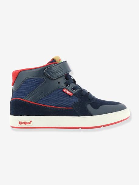 Hoge jongens sneakers  Gready Mid KICKERS® MARINEWIT-ROOD - vertbaudet enfant 