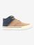 Hoge jongens Sneakers Posture KICKERS® DENIM CAMEL+DENIM MARINE - vertbaudet enfant 