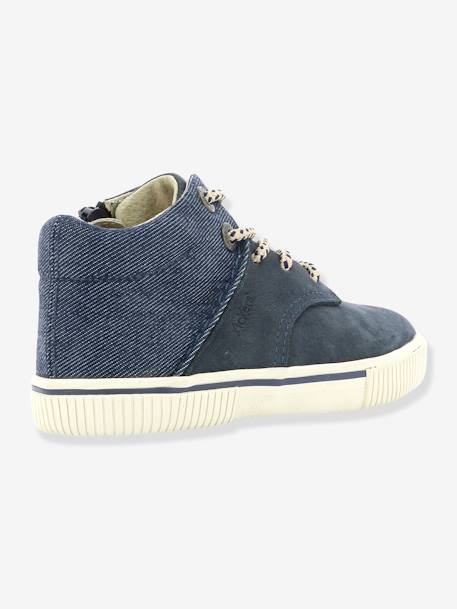 Hoge jongens Sneakers Posture KICKERS® DENIM CAMEL+DENIM MARINE - vertbaudet enfant 